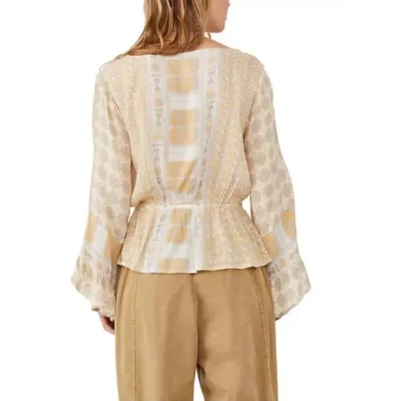 Free People Rosalie Wrap Top NWT - Picture 2 of 3